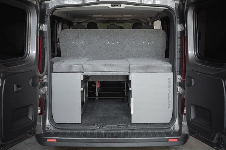 Kit cama tercera fila, kit camper autoinstalable de Furgomania