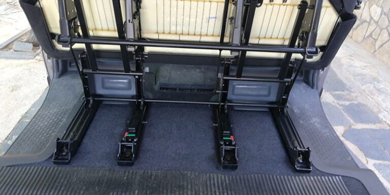 Adaptadores intercambio sillones traseros, kit camper autoinstalable de Furgomania