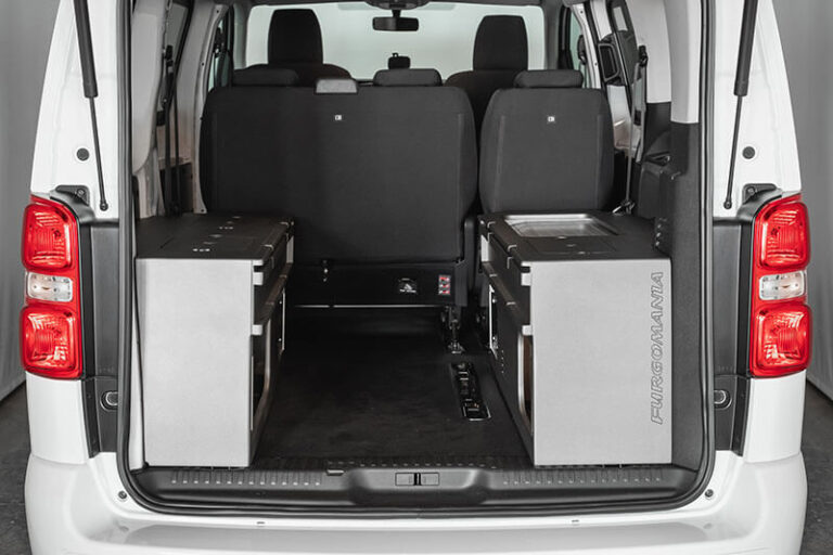 Kit cama ancho montado en una Citroen Jumpy M