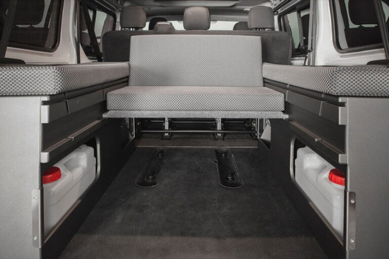 Kit cama basico montado en una Fiat Talento