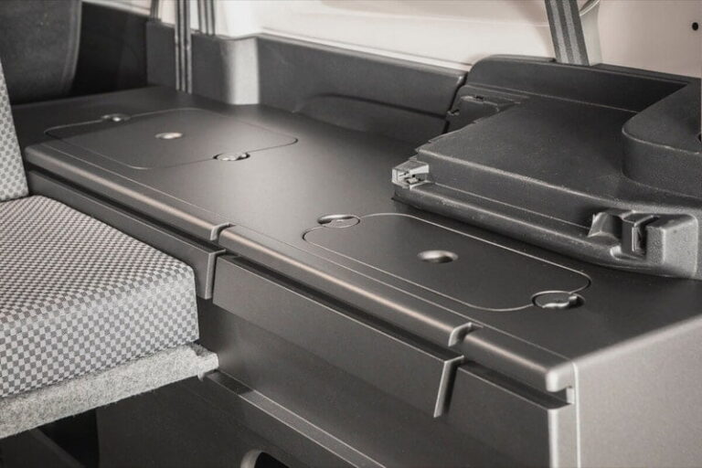 Kit cama basico montado en una Fiat Talento