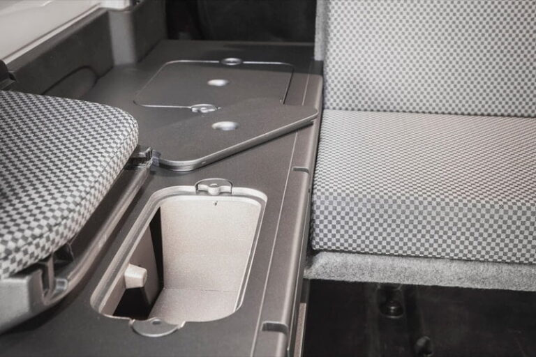 Kit cama basico montado en una Fiat Talento