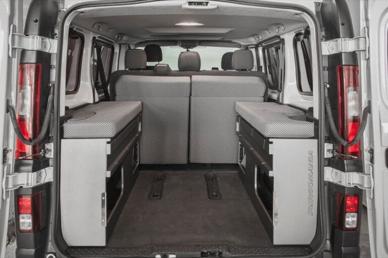 Kit cama basico montado en una Fiat Talento