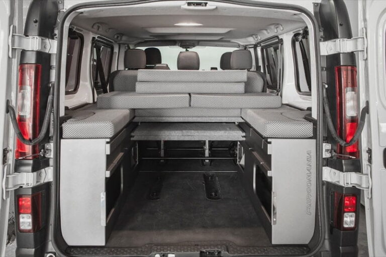 Kit cama basico montado en una Fiat Talento