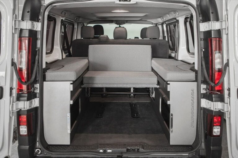 Kit cama basico montado en una Fiat Talento