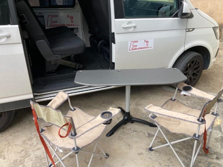 Mesa universal interior exterior, kit camper autoinstalable de Furgomania